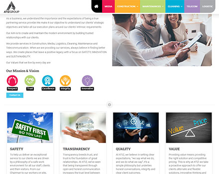 idealworks web design project details